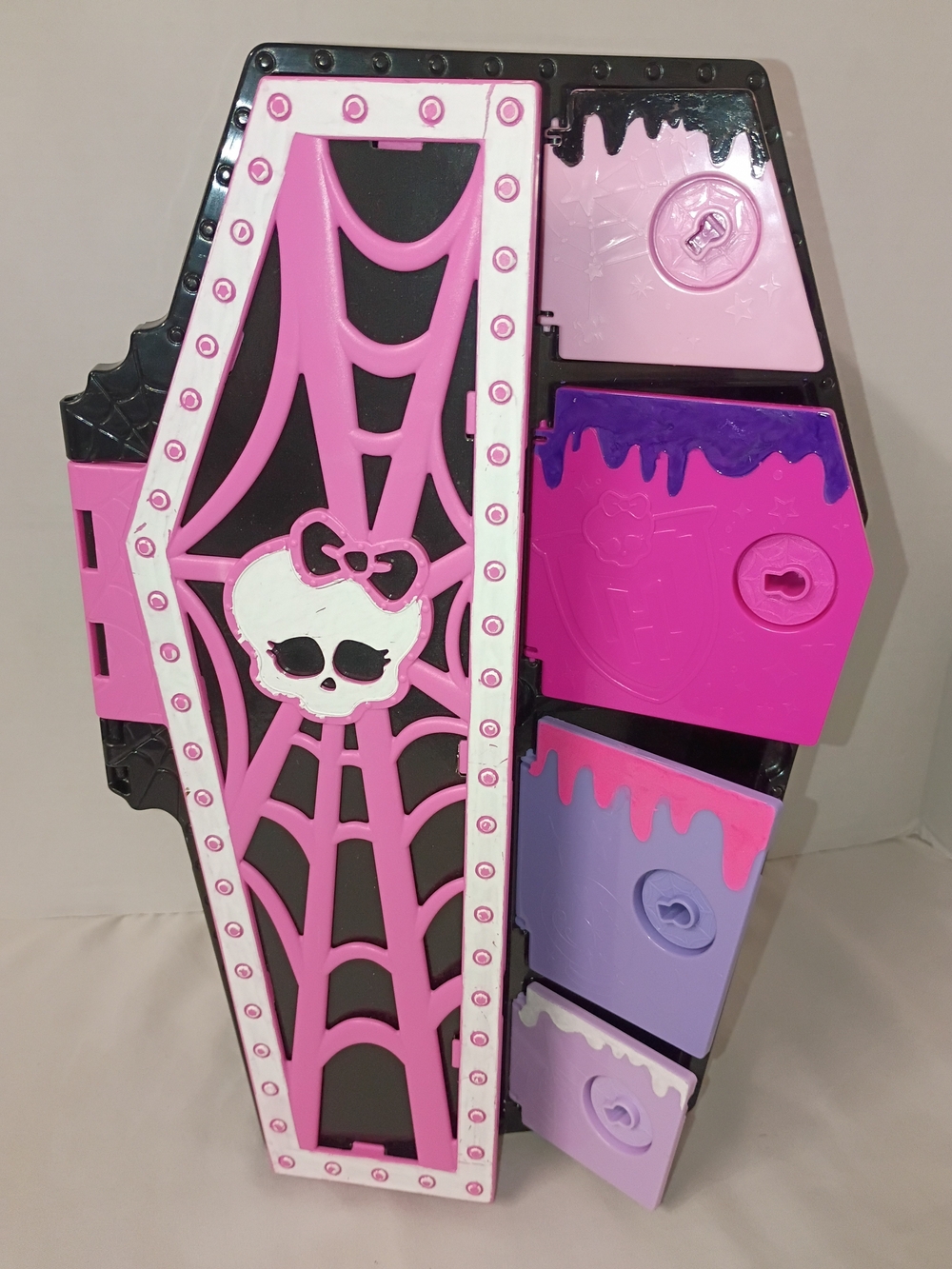 monster high Pink & Purple Coffin Play Storage Case
